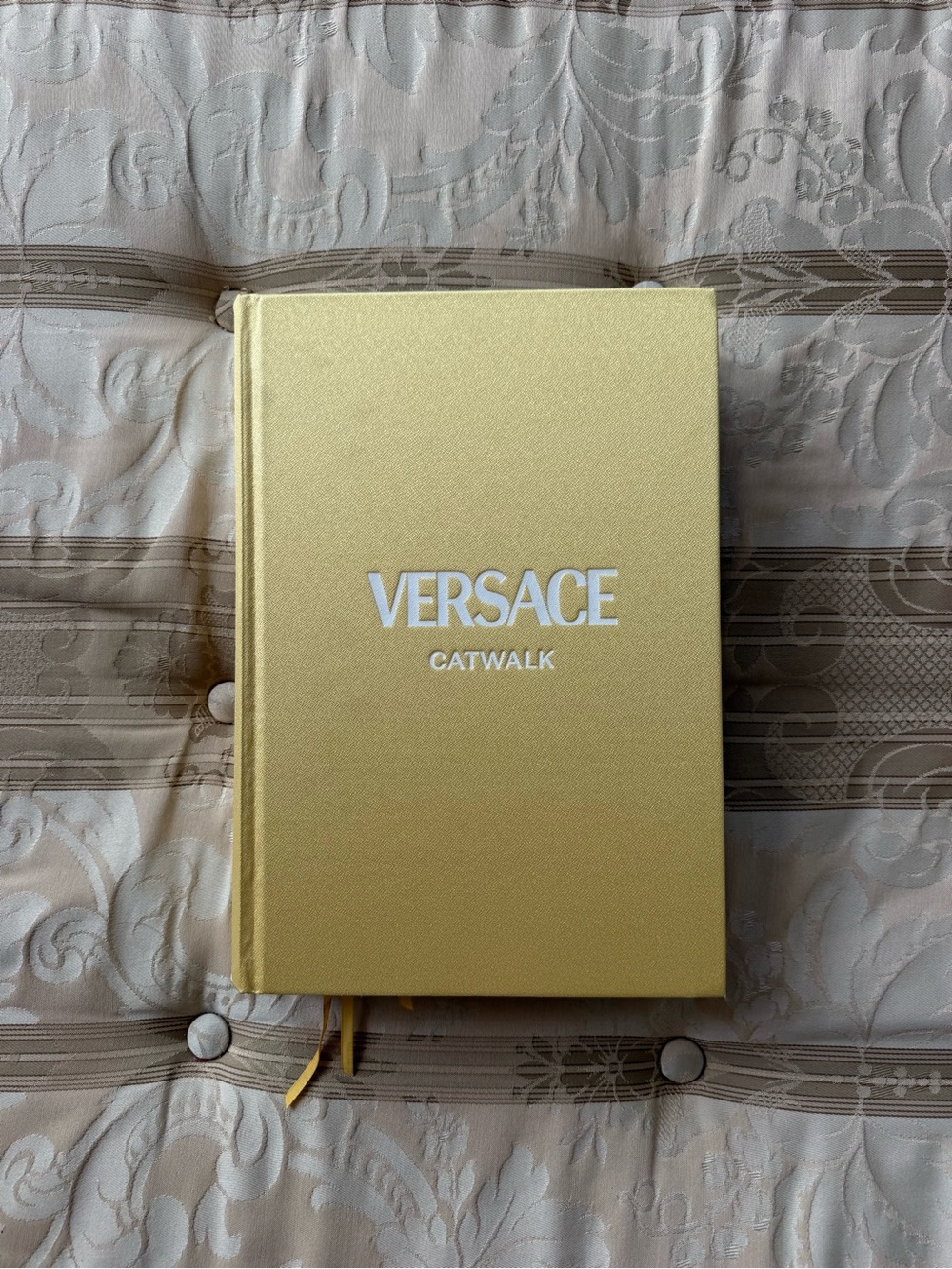 Versace Catwalk Gold Hardcover Coffee Table book